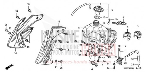 RESERVOIR A CARBURANT CRF150R8 de 2008